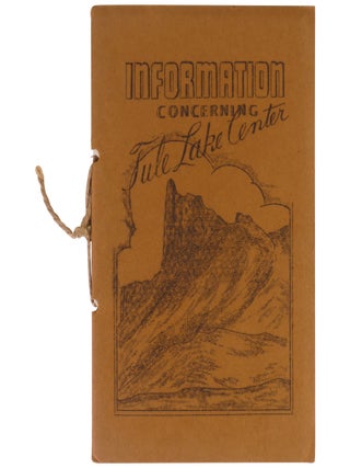 Item No: #319429 Information Concerning Tule Lake Center. R. R. Best, Project...