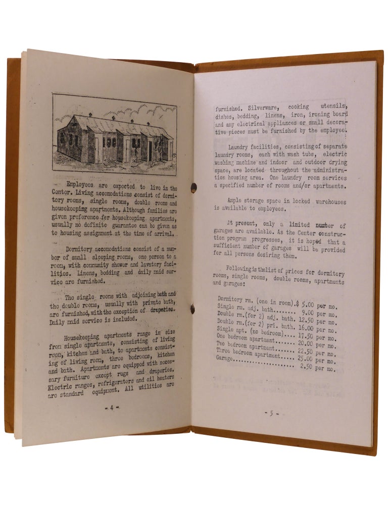 Information Concerning Tule Lake Center
