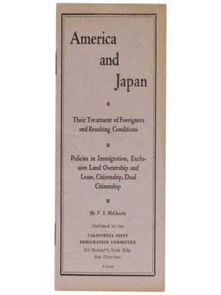 Item No: #319460 America and Japan: Their Treatment of Foreigners and Resulting...