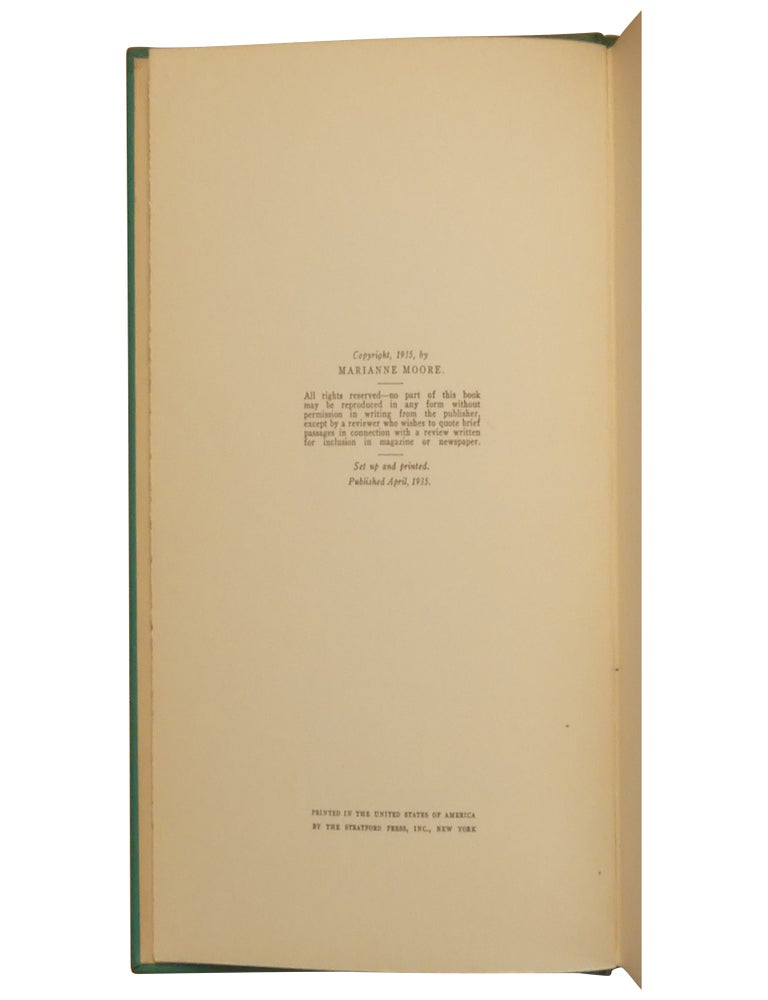Selected Poems: By Marianne Moore. With An Introduction By T. S. Eliot: New York