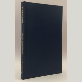 Item No: #35205 New and Selected Poems. Rudolf Wittenberg