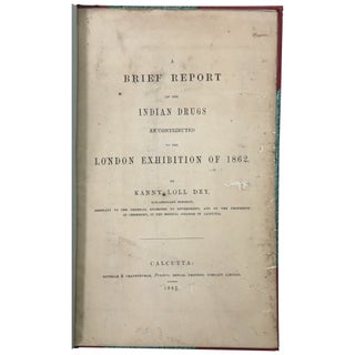 Item No: #35539 A Brief Report of the Indian Drugs as Contributed to the London...