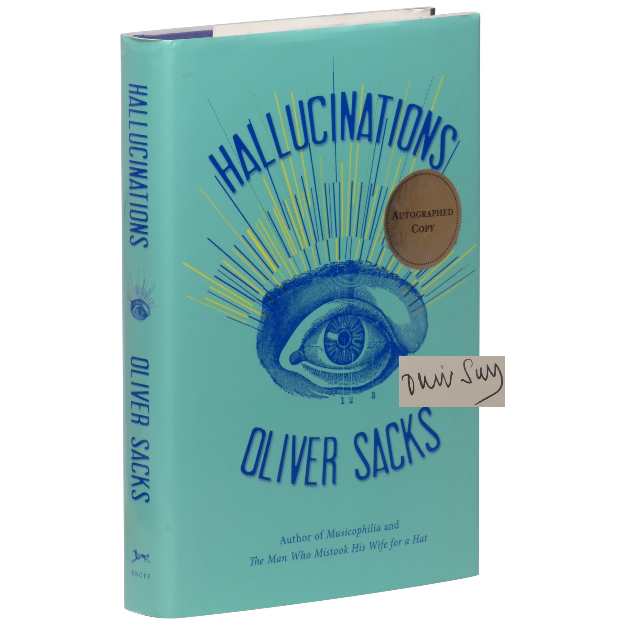 Signed first edition of Oliver Sacks' book Hallucinations