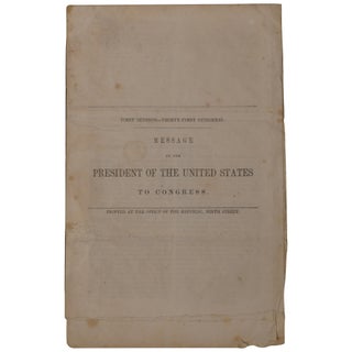 Item No: #360755 [State of the Union Address] Message of the President of the...