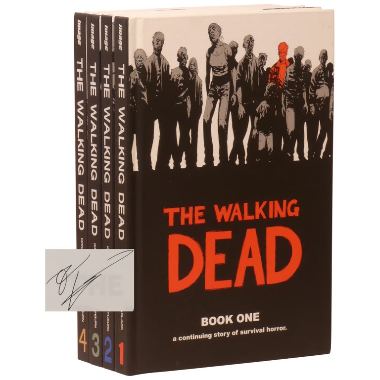 Item No: #360763 The Walking Dead [Complete Set of 4 Signed, Numbered Hardcovers]. Robert Kirkman, Charlie Adlard.