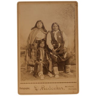 Item No: #360830 [Portrait of Elk Family, Chief of Ute's Squadron] [Cabinet Card...