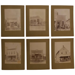 [Almost Every Commercial Building in Wykoff, Minnesota] [37 Quarter-Plate Mounted Photographs]