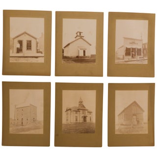 [Almost Every Commercial Building in Wykoff, Minnesota] [37 Quarter-Plate Mounted Photographs]