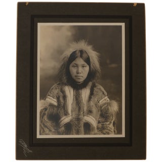 Item No: #360833 [Portrait of an Inuit Woman] [Mounted Photograph]. Frank...