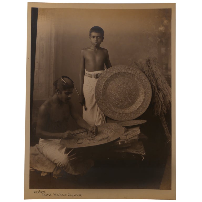 Item No: #360834 [Ceylon: Metal Workers (Singhalese)]. Charles T. Scowen, attributed to.