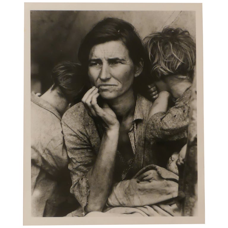 Item No: #360842 Migrant Mother (Destitute pea pickers in California. Mother of seven children. Age thirty-two. Nipomo, California). Dorothea Lange.