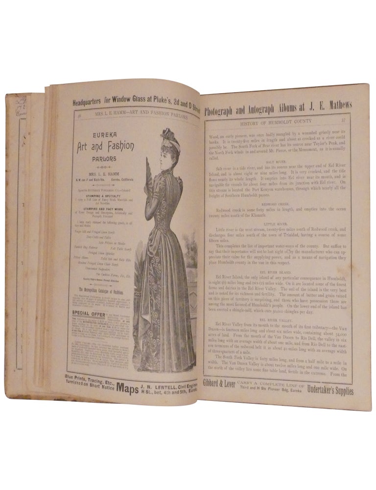 History and Business Directory of Humboldt County Descriptive of the Natural Resources, Delightful Climate, Picturesque Scenery, Beautiful Homes. The Only County in the State Containing No Chinamen