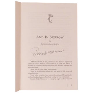 Hunger and Thirst [Signed, Numbered] and And In Sorrow