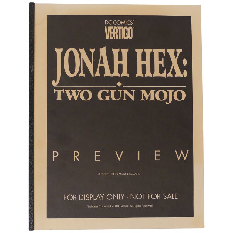 Item No: #360941 Jonah Hex: Two Gun Mojo #1 [Uncorrected Proof]. Joe R. Lansdale, writer.