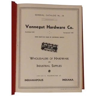 Vonnegut Hardware Company, General Catalog No. 38