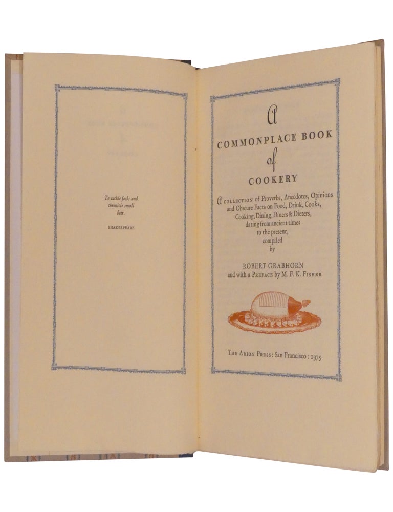A Commonplace Book of Cookery