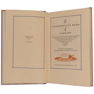 A Commonplace Book of Cookery