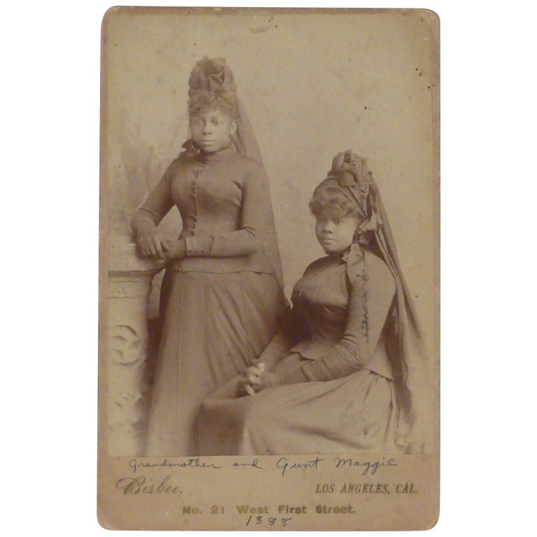 Item No: #361046 [Portrait of Two Black Women in Los Angeles, 1888]. J. A. Bisbee.