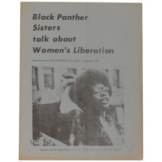 Item No: #361047 Black Panther Sisters Talk About Women's Liberation. Student...