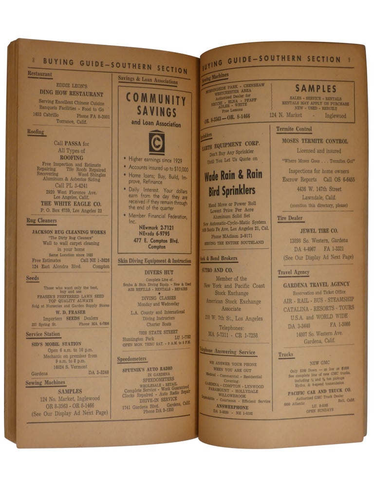 The Japanese Telephone and Business Directory of Southern California, County Section. No. 37. June 1962 / Nanka nihonjin denwacho