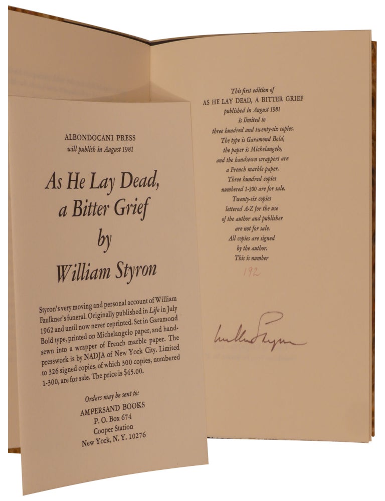 As He Lay Dead, a Bitter Grief