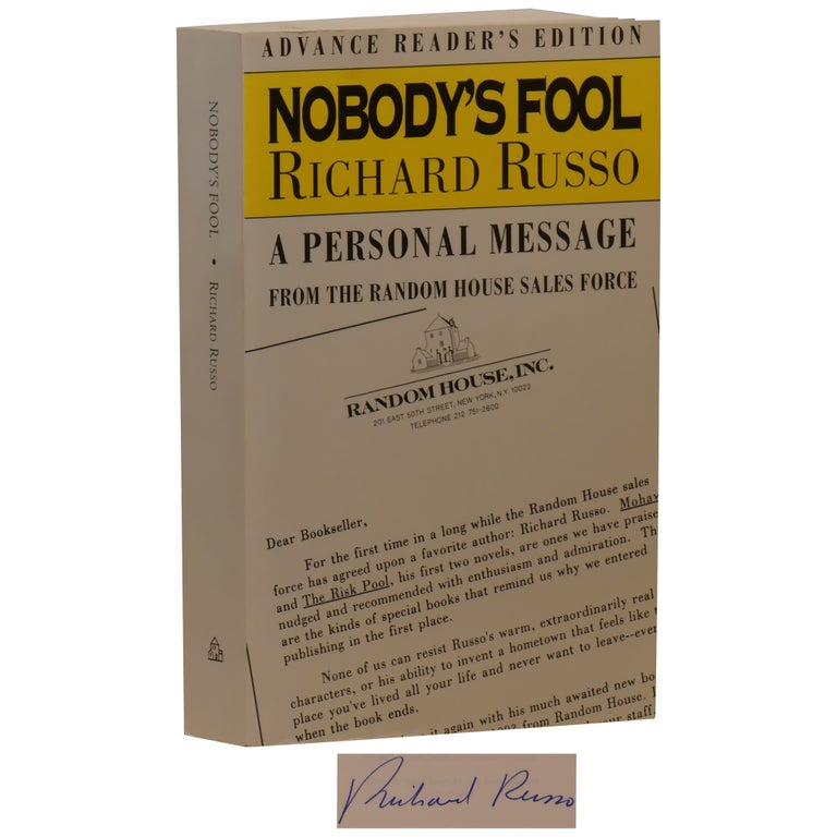 Item No: #361253 Nobody's Fool [ARC]. Richard Russo.