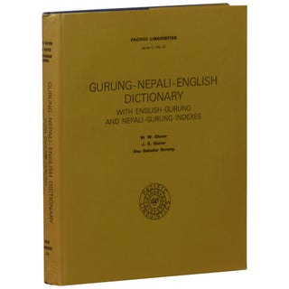 Item No: #361256 Gurung-Nepali-English dictionary, with English-Gurung and...