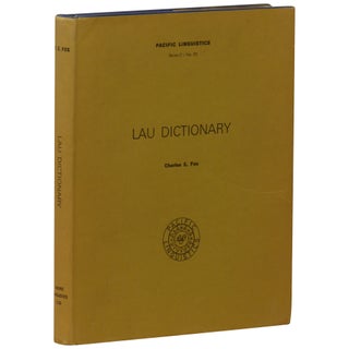 Item No: #361259 Lau Dictionary. Charles E. Fox