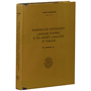 Item No: #361263 Phonemes and Orthography: Language Planning in Ten Minority...