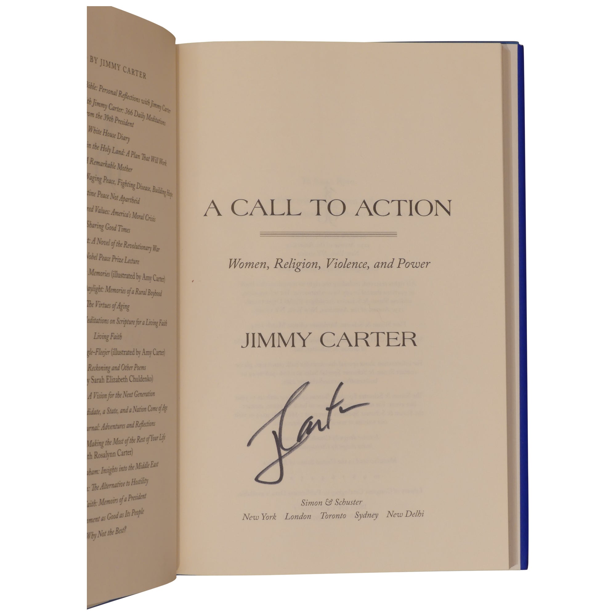 A Call to Action: Women, Religion, Violence, and Power | Jimmy Carter | First Edition