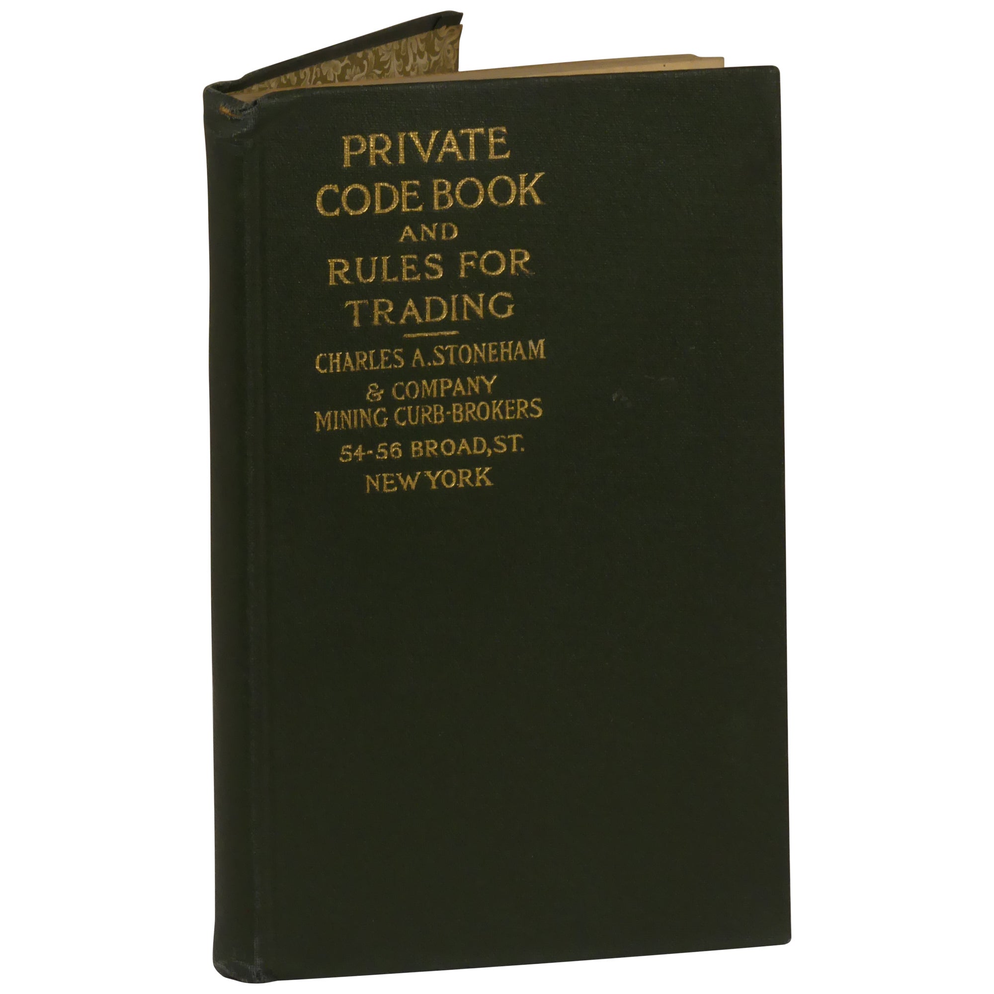 Code Book Rules Private Code Book and Rules for Trading | Charles A. Stoneham, Company