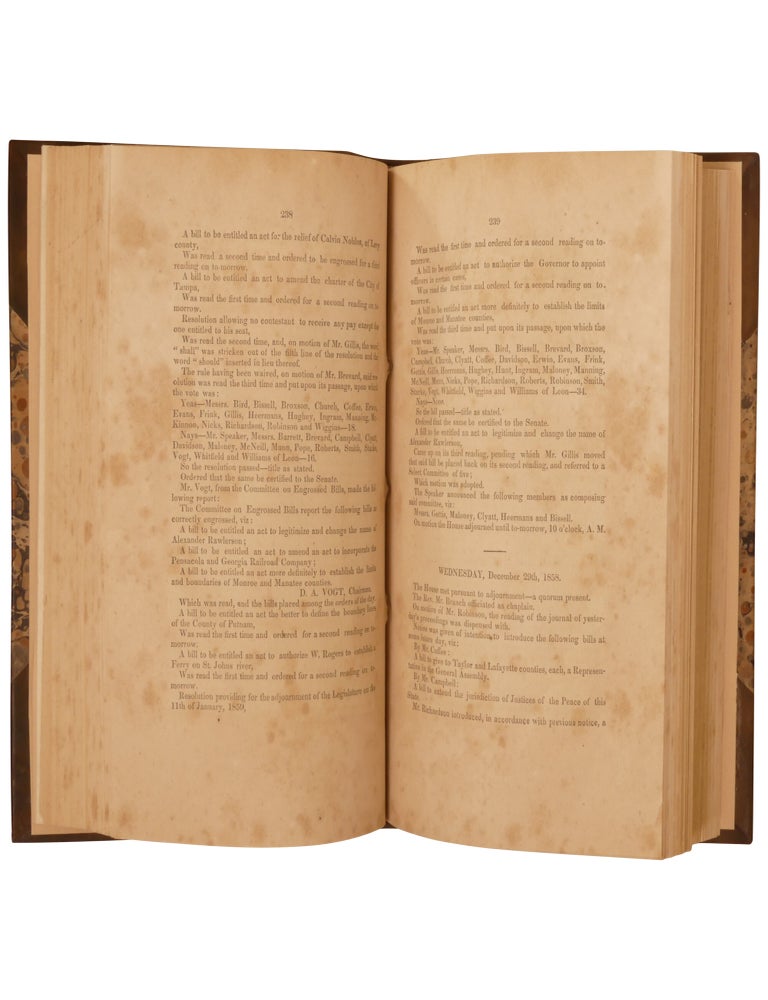 A Journal of the Proceedings of the House of Representatives of the General Assembly of the State of Florida at Its Ninth Session