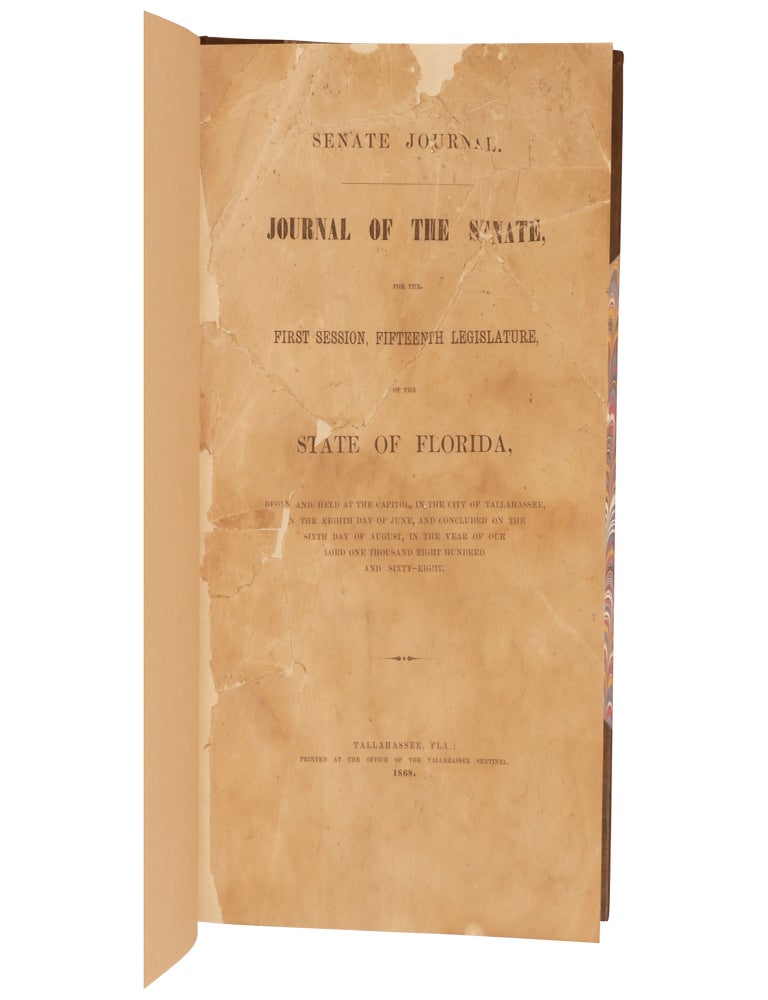 Journal of the Senate, for the First Session, Fifteenth Legislature, of the State of Florida...
