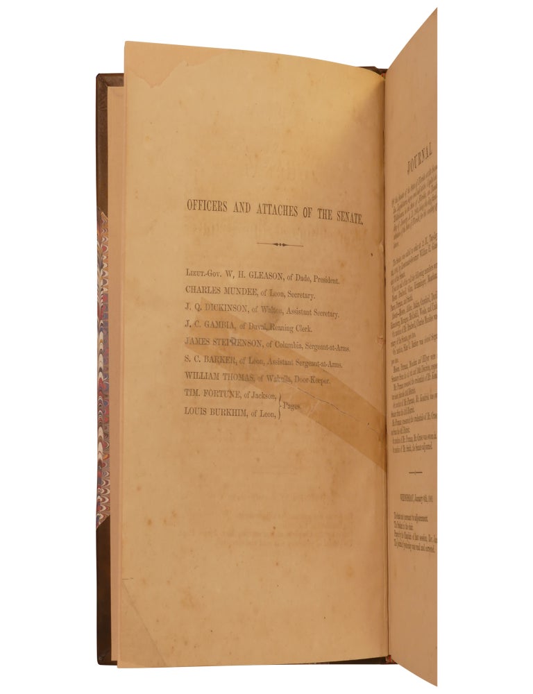 A Journal of the Proceedings of the Senate of the State of Florida at the Second Session of the Legislature