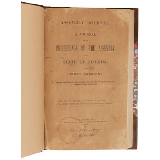 A Journal of the Proceedings of the Assembly of the State of Florida, at Its First Session