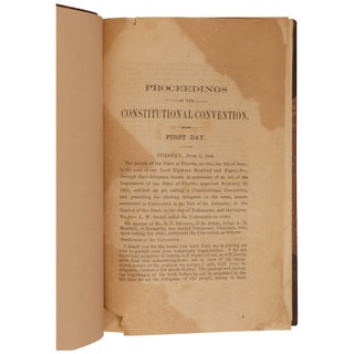 Journal of the Proceeding of the Constitutional Convention of the State of Florida