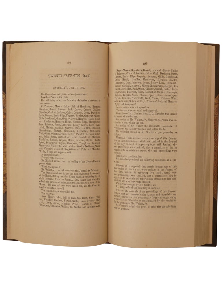 Journal of the Proceeding of the Constitutional Convention of the State of Florida