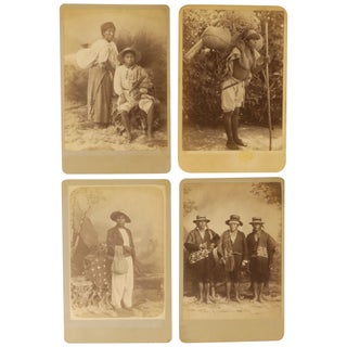 Item No: #361667 4 Cabinet Cards of Indigneous People. Félix...