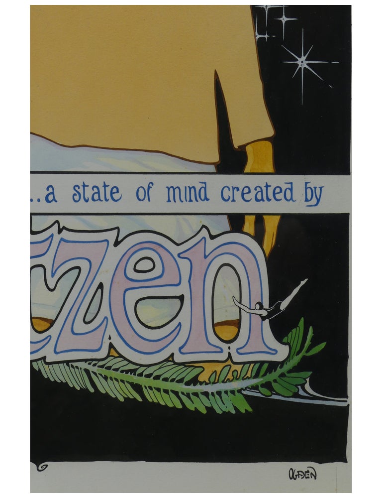 Surfer Magazine Jantzen Back Cover Ad Painting, September 1972