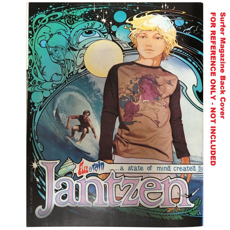 Surfer Magazine Jantzen Back Cover Ad Painting, September 1972