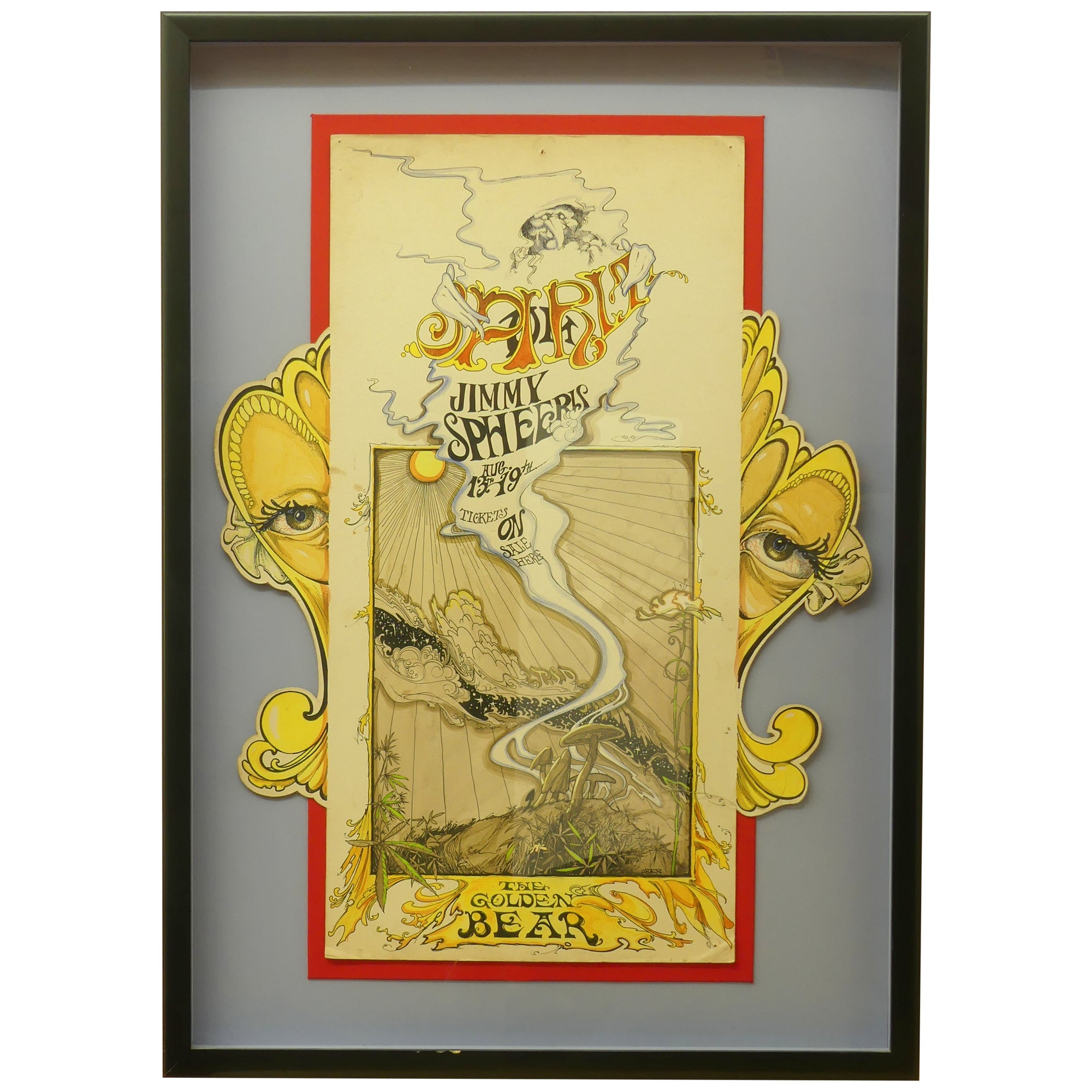 Poster Bill the Golden at / Spirit Huntington Original for Bear, Art Rock Ogden Jimmie Spheeris | Beach