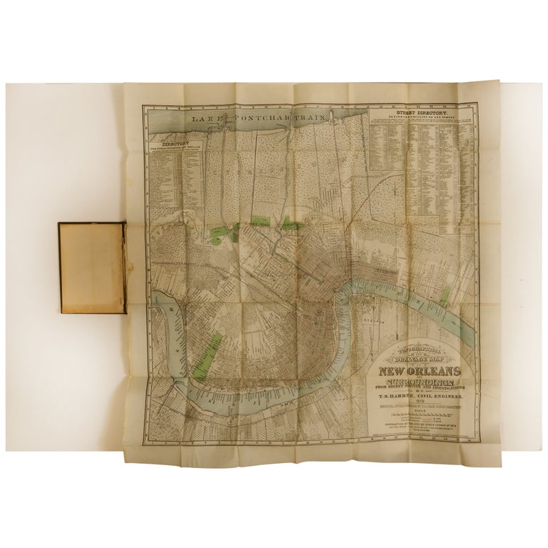 Item No: #361706 Hardee's New Map of New Orleans Including Business Directory, Street Railway Guide, and Other Valuable Information. 1878. T. S. Hardee.