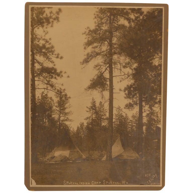 Item No: #361747 Spokane Indian Camp, Spokane, W'n. [Photograph]. C. A. Libby, Charles.