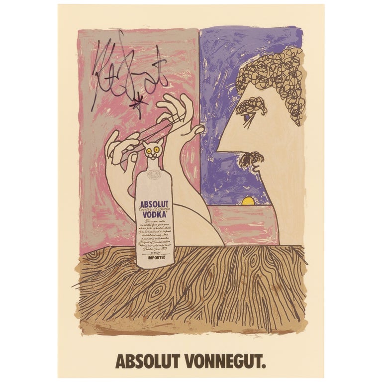 Item No: #361872 Absolute Vonnegut Postcard [Signed, Numbered]. Kurt Vonnegut.