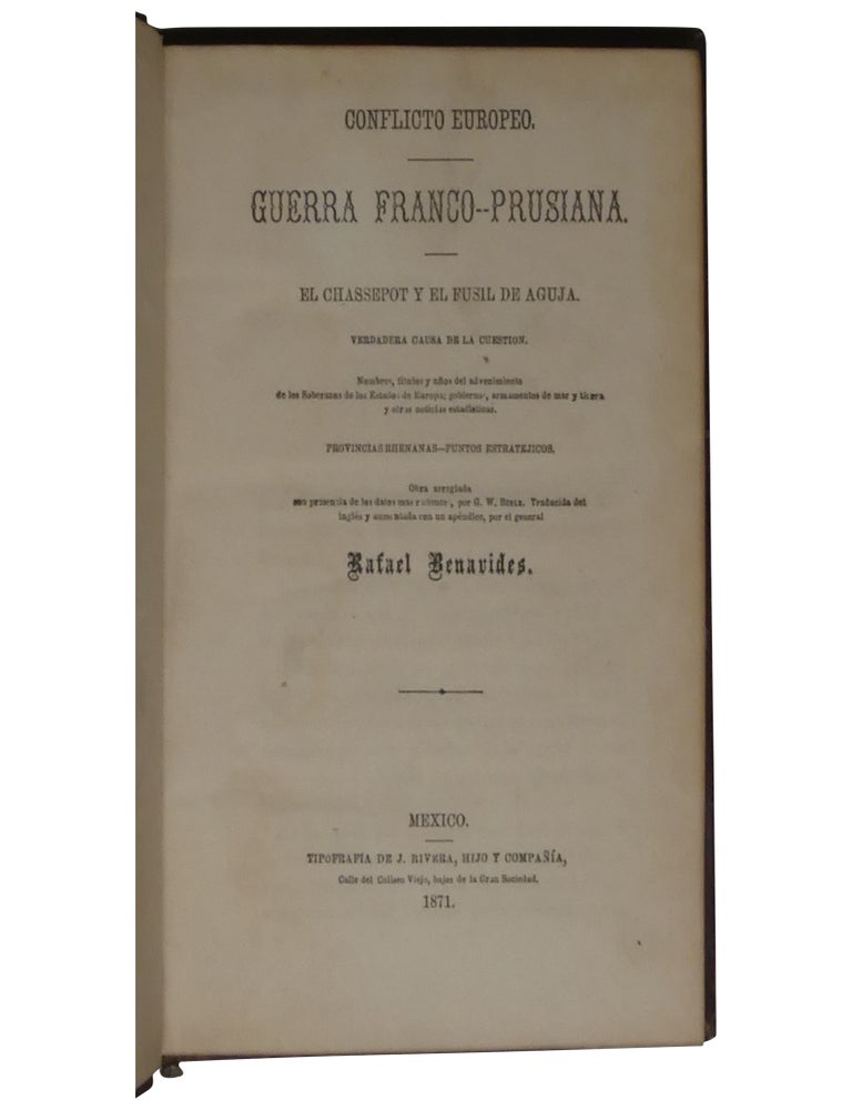 Conflicto Europea. Guerra Franco--Prusiana: El chassepot y el fusil de aguja...