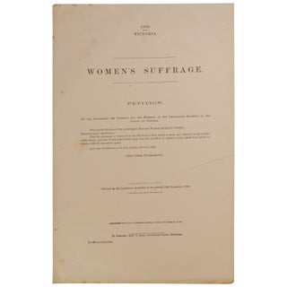 Item No: #361962 1889. Victoria. Women's Suffrage. Petition. Women's Suffrage