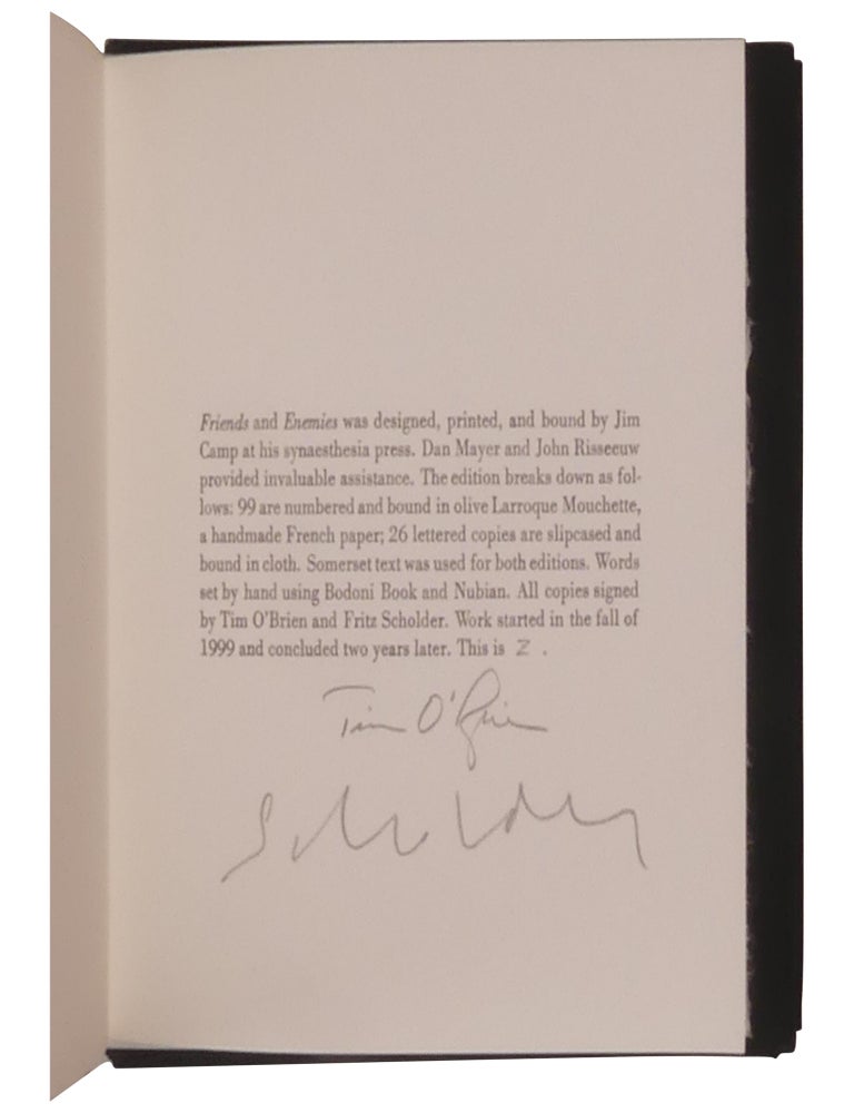 Friends [and] Enemies [Signed, Lettered]