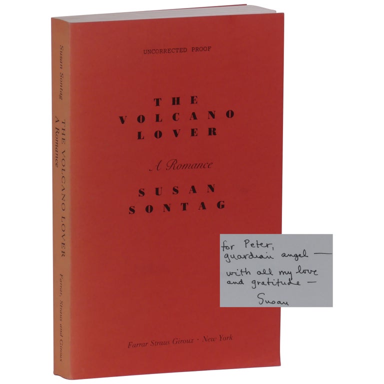 Item No: #362014 The Volcano Lover: A Romance [Uncorrected Proof]. Susan Sontag.