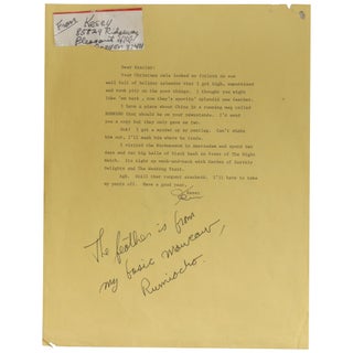 Item No: #362024 Typed Letter, Signed, to S. Clay Wilson. Ken Kesey