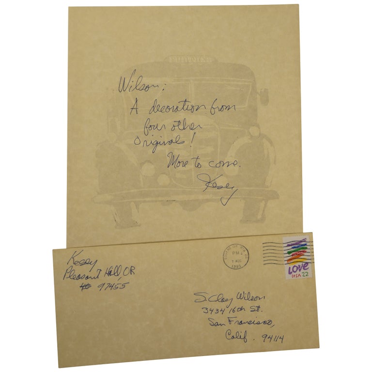 Item No: #362025 Autograph Letter, Signed, to S. Clay Wilson (TLS). Ken Kesey.